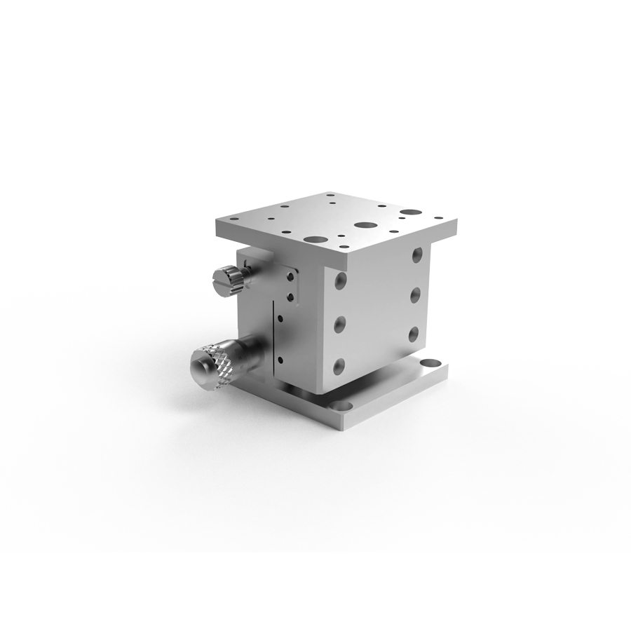 水平Z轴交叉滚柱式手动位移台不锈钢 台面尺寸60x60mm 行程±3mm