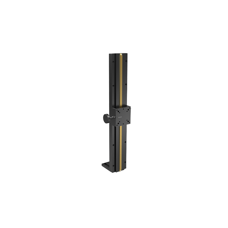 Z轴长行程燕尾槽式手动位移台 台面尺寸25x42mm 1滑块 行程130mm