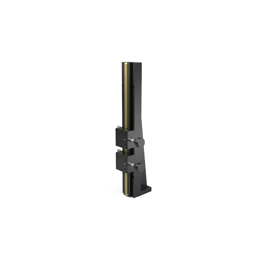 Z轴长行程燕尾槽式手动位移台 台面尺寸40x40mm 2滑块 行程220mm
