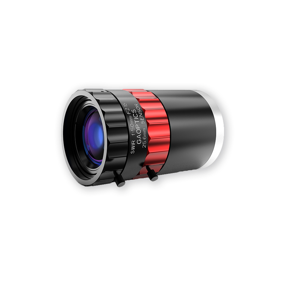 焦距50mm  像面25.6mm 800-1800nm SWIR镜头